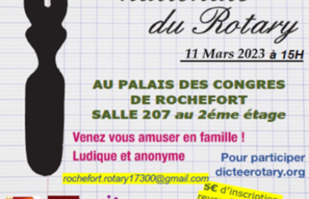 Dictée du Rotary Club de Rochefort