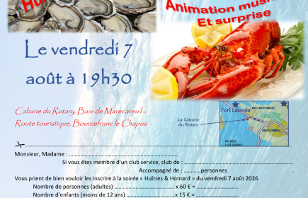 Soirée Huîtres & Homards